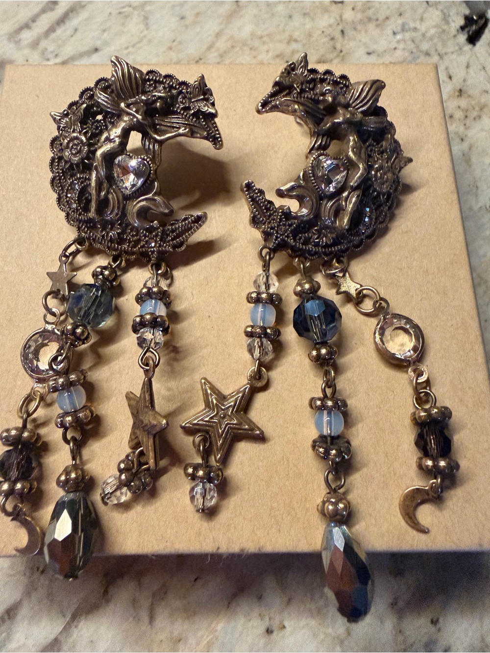 Kirk’s Folly Celestial Gold Tone Earrings